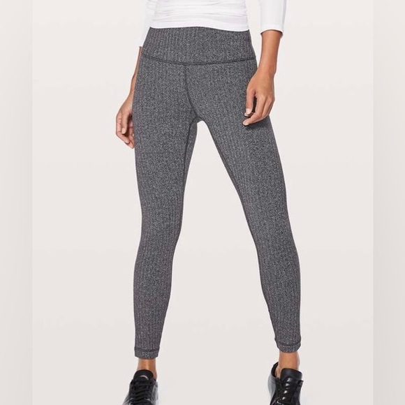 ⚡️CLEAR OUT SALE⚡️ lululemon Wunder Under Hi-Rise 7/8 Tight Herringbone - Picture 3 of 12